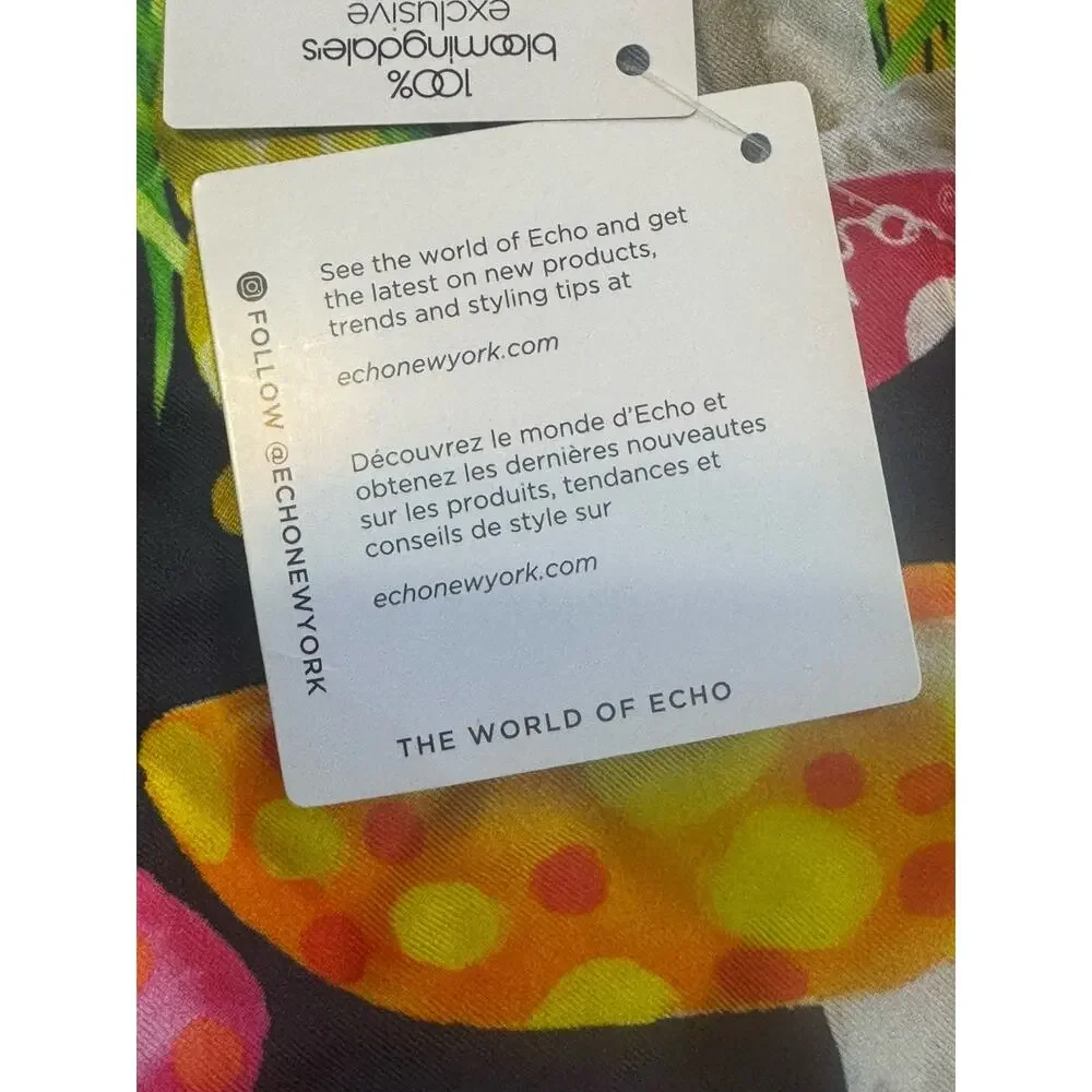 Echo silk scarf